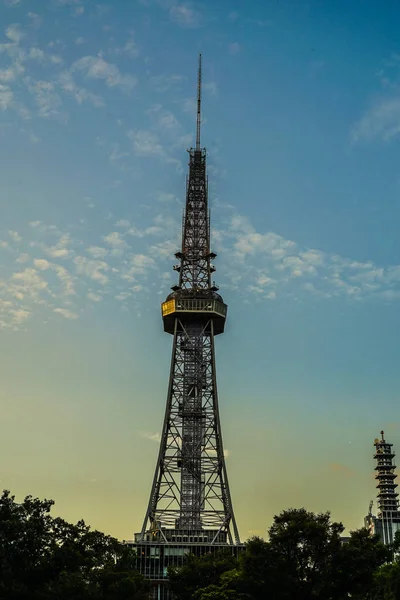 Nagoya Torre Pôr Sol — Fotografia de Stock