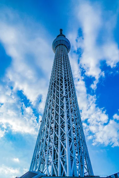 Sky Tokyo Sky Tree Bom Tempo — Fotografia de Stock