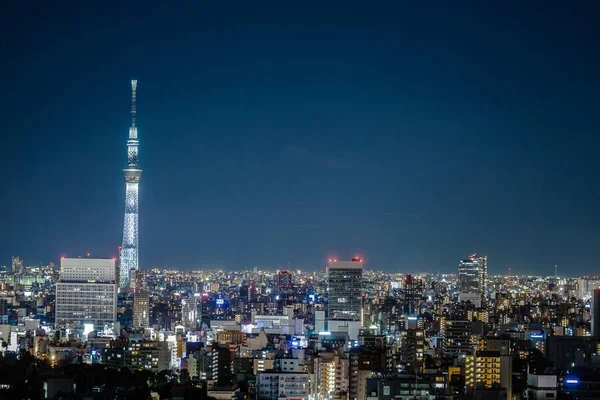 从Bunkyo文娱中心看得见的天空树 — 图库照片