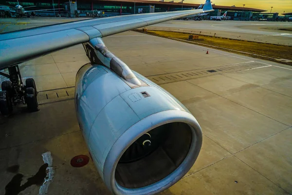 Obrázek Tryskového Motoru Letadla — Stock fotografie