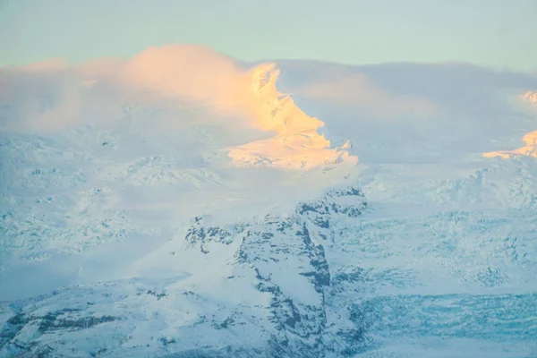 Islandia Fjallsarlon Jezioro Góra Śniegu — Zdjęcie stockowe