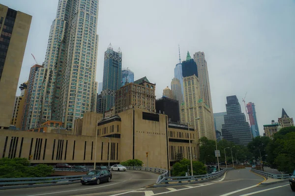 Brooklyn Bridge Townscape New York — Stock Photo, Image