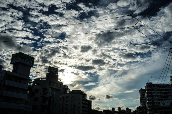 横滨市的天空和秋天 — 图库照片