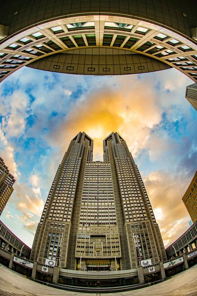 Gobierno Metropolitano Tokio Noche — Foto de Stock