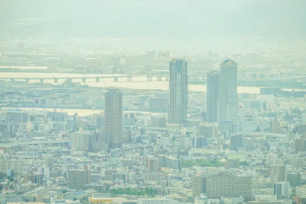 Osaka Stadsbild Från Abenobashi Terminal Building — Stockfoto