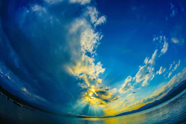 Crepúsculo Lago Yamanaka — Fotografia de Stock