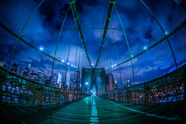 Nuit Pont Brooklyn — Photo