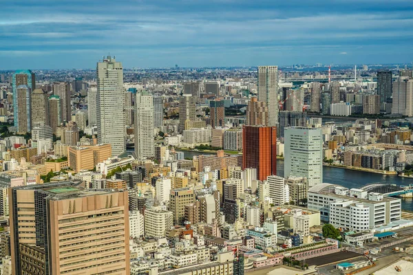 Linha Horizonte Tóquio Vista Convés Observação Shiodome Caretta — Fotografia de Stock