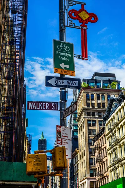 Cidade Manhattan Nova Iorque — Fotografia de Stock