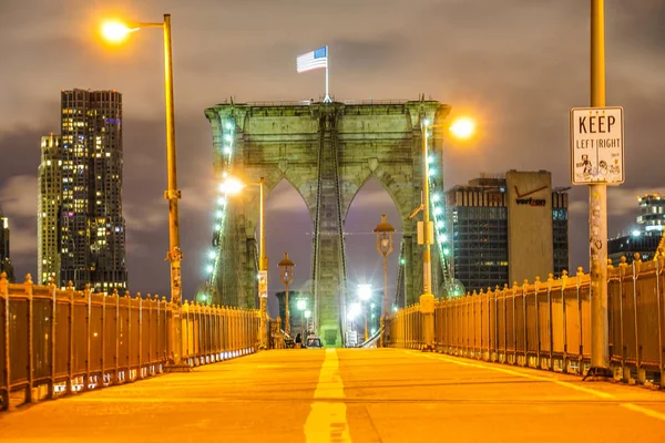 Ніч Бруклінського Мосту — стокове фото