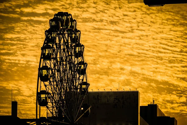 Ferris Wheel Twilight Sky — Stock Photo, Image