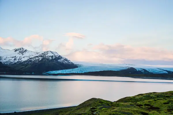 Islandia Fjallsarlon Jezioro Góra Śniegu — Zdjęcie stockowe
