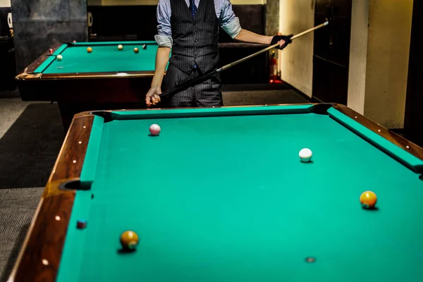 Close Billiards Selective Focus — Stock Photo, Image