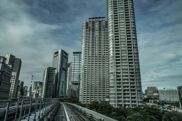 Yurikamome Dan Görünen Binaların Tokyo — Stok fotoğraf