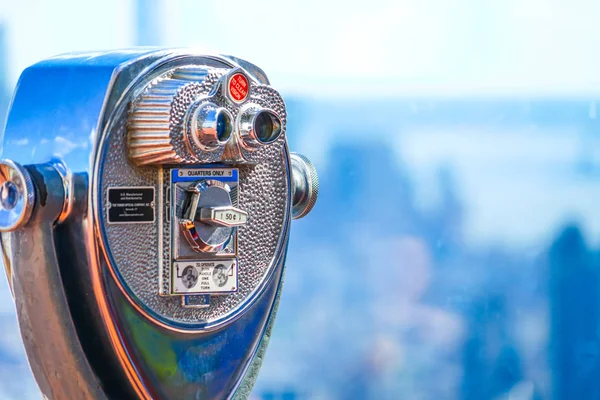 Rockefeller Center Top Rock Verrekijker — Stockfoto