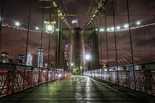 Nuit Pont Brooklyn — Photo