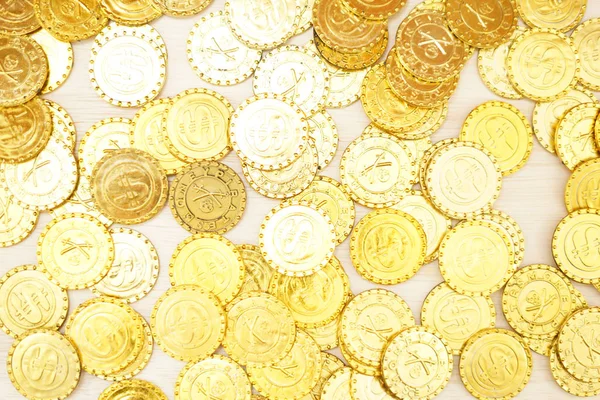 Montón Monedas Oro —  Fotos de Stock