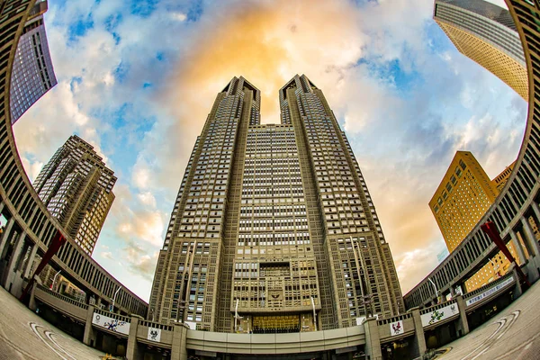 Gobierno Metropolitano Tokio Noche — Foto de Stock