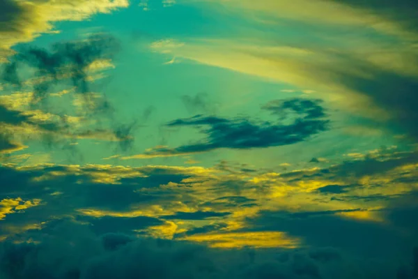 Twilight Sky Clouds Autumn — Stock Photo, Image