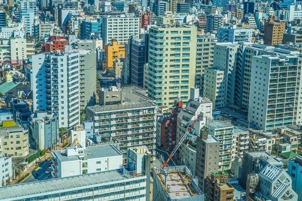 Vista Del Horizonte Tokio Desde Salón Con Vistas Centro Cívico —  Fotos de Stock