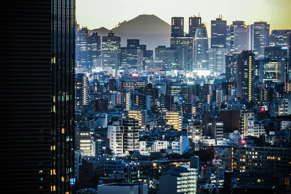 Solnedgång Från Bunkyo Civic Center Shinjuku — Stockfoto