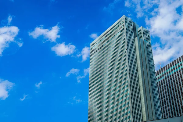 Голубое Небо Высотные Здания — стоковое фото