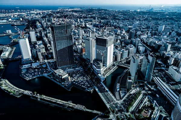 Stadsbilden Sett Utifrån Yokohamas Landmark Tower — Stockfoto