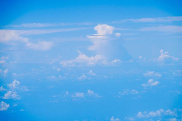 Nuvens Céu Como Visto Avião — Fotografia de Stock