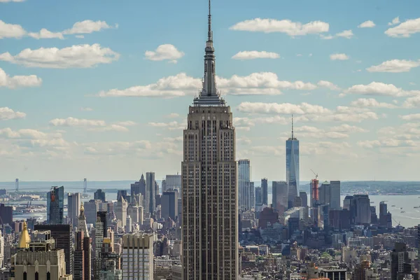 Utsikt Från Rockefeller Center Top Rock Empire State Building — Stockfoto