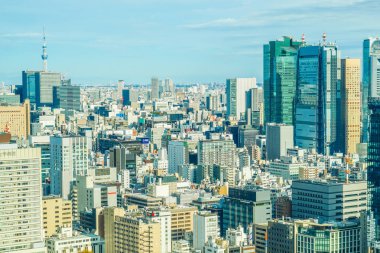 Tokyo Kulesi Gözlemevi 'nden Tokyo şehri manzarası