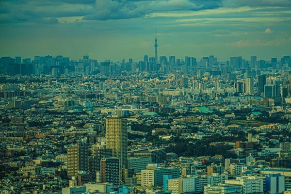 Yokohama Cidade Pôr Sol Como Visto Partir Deck Yokohama Landmark — Fotografia de Stock