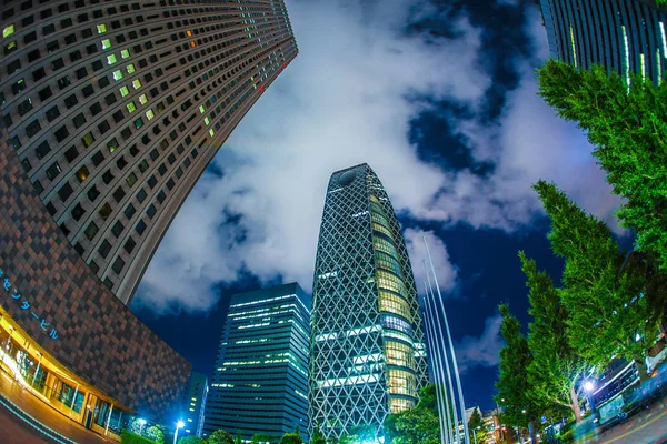 Tokyo Shinjuku Skyscrapers Night View — Stock Photo, Image