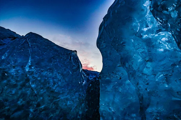 Пещера Исландского Льда Vatnajokull — стоковое фото