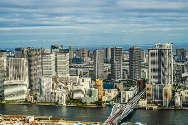 Tokyo Skyline Von Der Aussichtsplattform Des Caretta Shiodome Aus Gesehen — Stockfoto