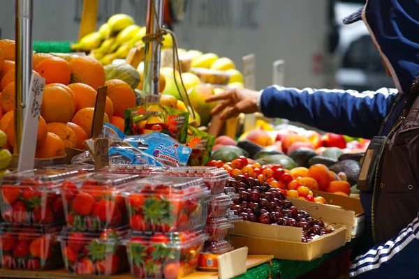 Stalls Selling Fruit Image — Stock Photo, Image