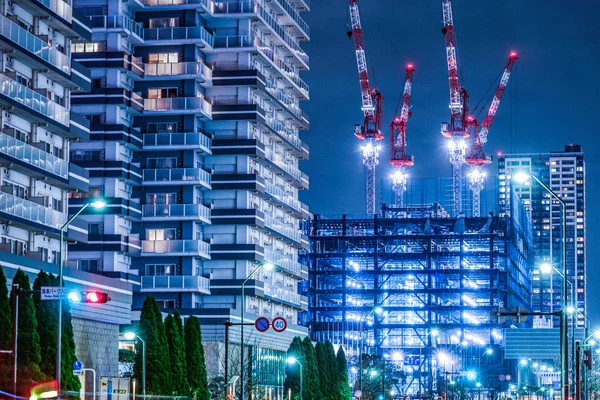 Construção Arranha Céus Yokohama Minato Mirai — Fotografia de Stock