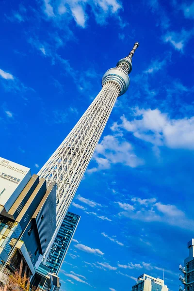 Sky Tokyo Sky Tree Bom Tempo — Fotografia de Stock