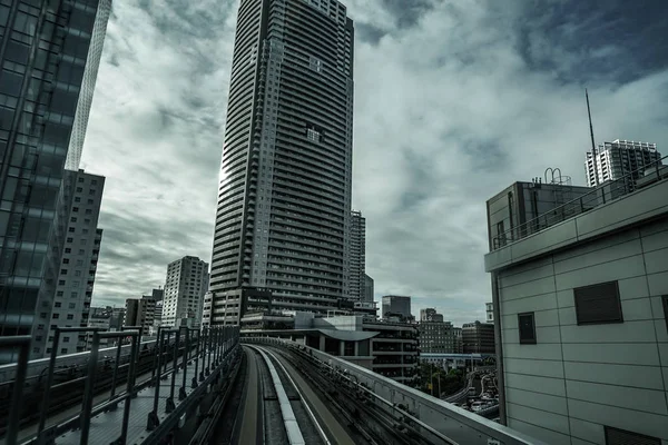 Tokyo Edifici Visibili Yurikamome — Foto Stock