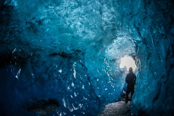 Caverna Islândia Gelo Vatnajokull — Fotografia de Stock