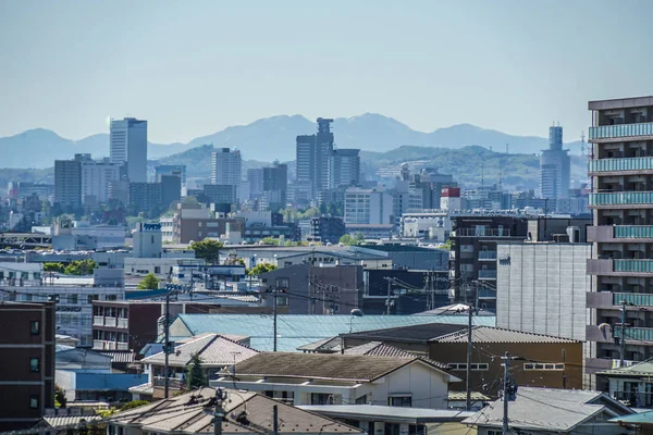 Prefektura Miyagi Panorama Miasta Sendai Kierunku Arai — Zdjęcie stockowe