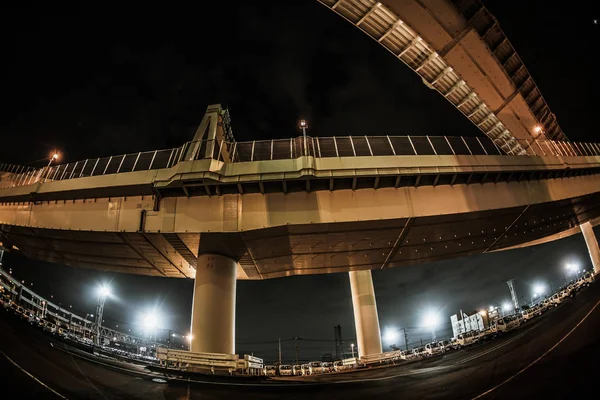 Bayshore Route Daikoku Junction Tsurumi Miasto Jokohama — Zdjęcie stockowe