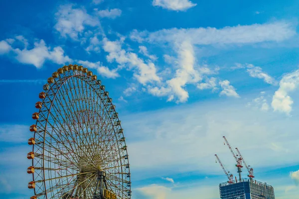 Minato Mirai Roda Gigante Relógio Cosmo Pôr Sol — Fotografia de Stock