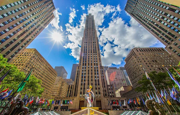 Rockefeller Center Kép New York — Stock Fotó
