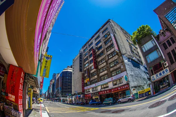 Taiwan Taipei Stad Och Blå Himmel — Stockfoto