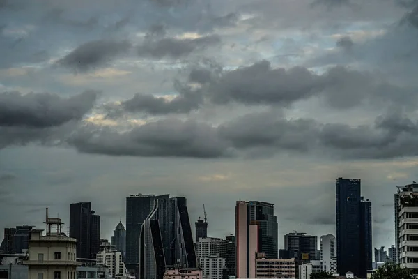 Tailandia Bangkok Horizonte Cielo Nublado —  Fotos de Stock