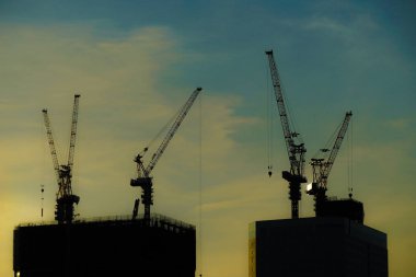 Şehir gelişim manzarasından Yokohama Minato Mirai (11 Mayıs 2018)