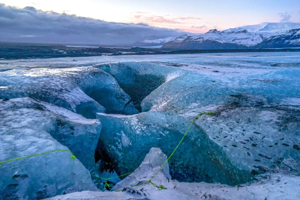 Islandská Jeskyně Vatnajokull — Stock fotografie