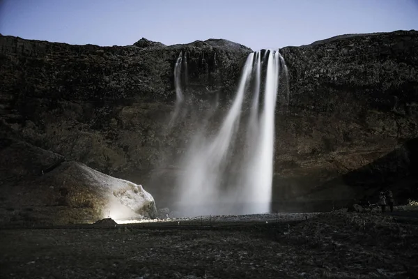 Seljalandsfoss Wodospadu Islandia — Zdjęcie stockowe