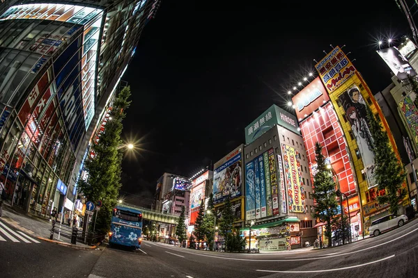 Akihabara Paisagem Urbana Noite Tokyo — Fotografia de Stock