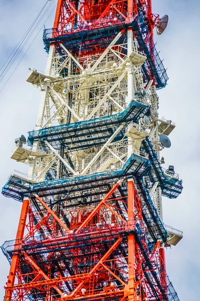 Cielo Azul Torre Tokio Alguna Construcción — Foto de Stock